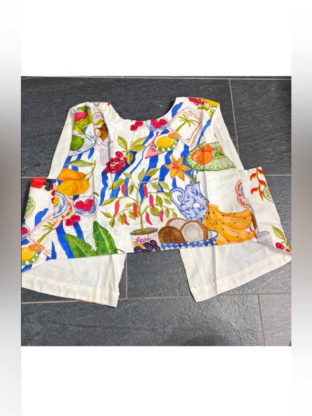 NWT farmrio farm fresh linen top